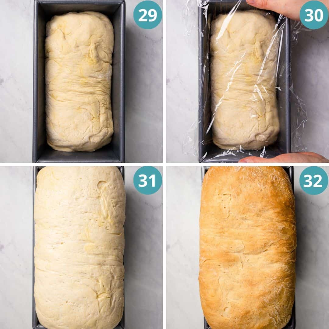 Επεξεργαστείτε φωτογραφίες για το πώς να διογκώσετε τη ζύμη ψωμιού.