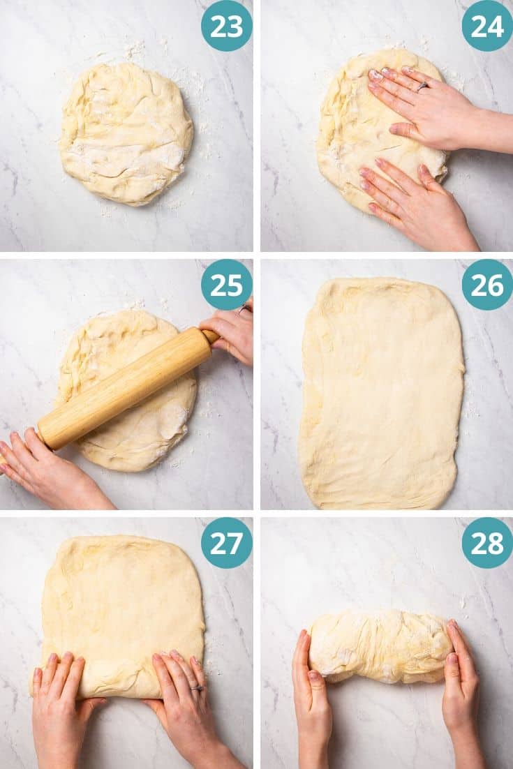 Επεξεργαστείτε φωτογραφίες για το πώς να δουλέψετε τη ζύμη ψωμιού.